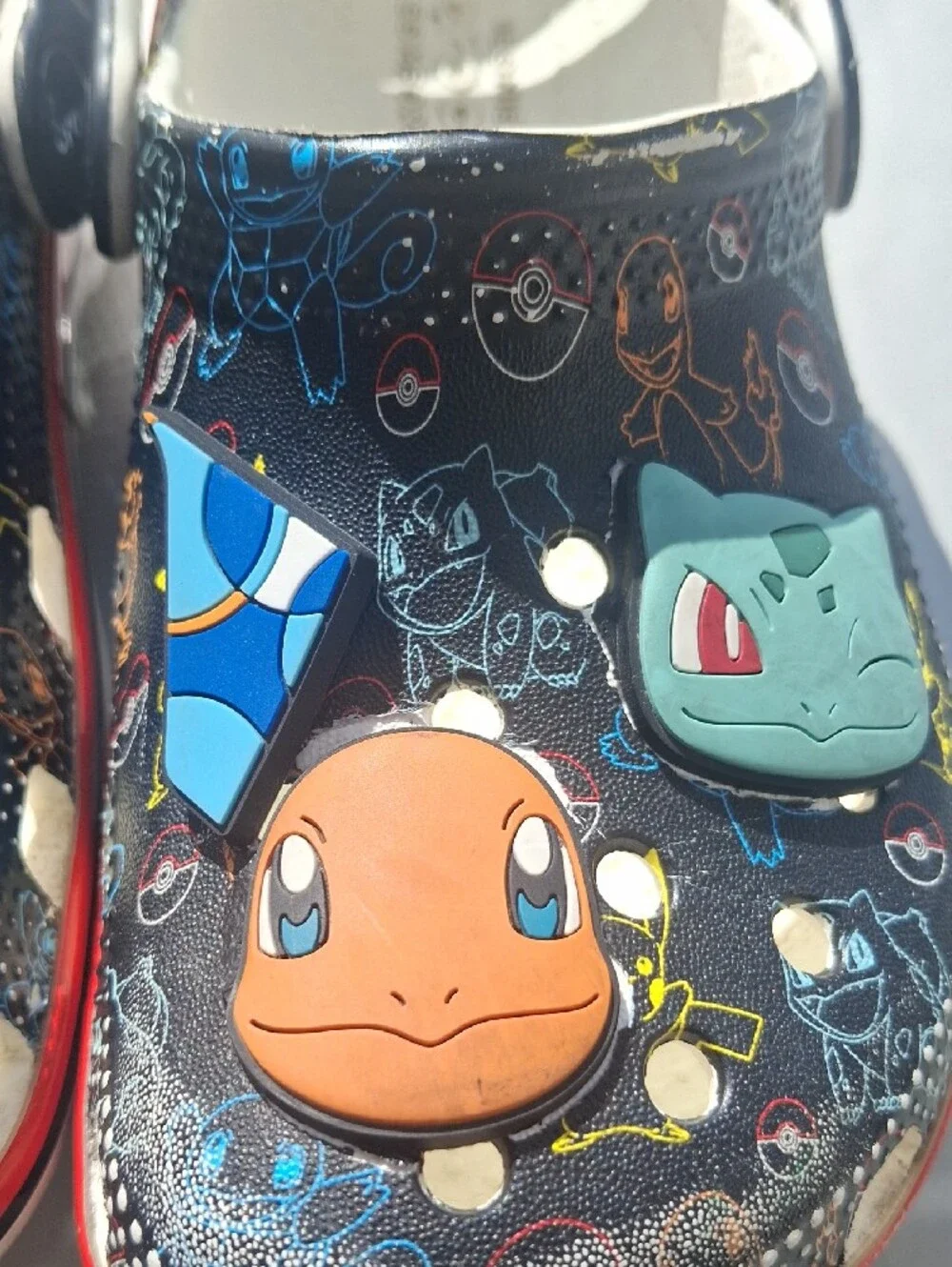CROCS Kids Pokemon Clog in Black with Multicolor Character Accents